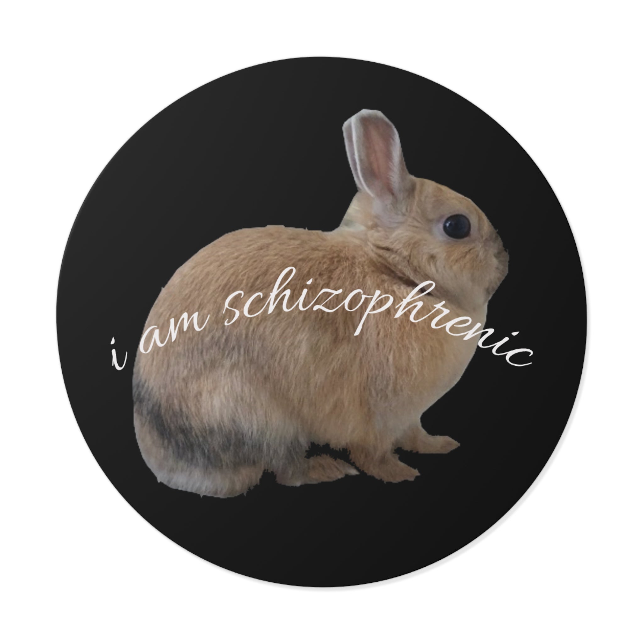 Round Peanut Schizophrenia Stickers