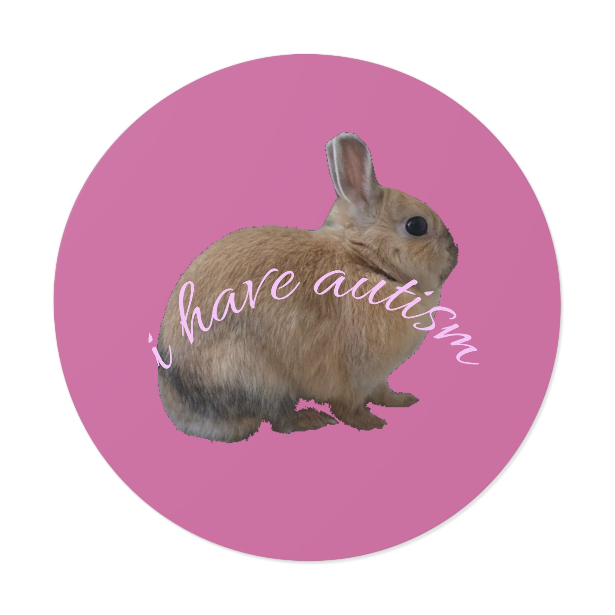 Round Peanut Autism Stickers