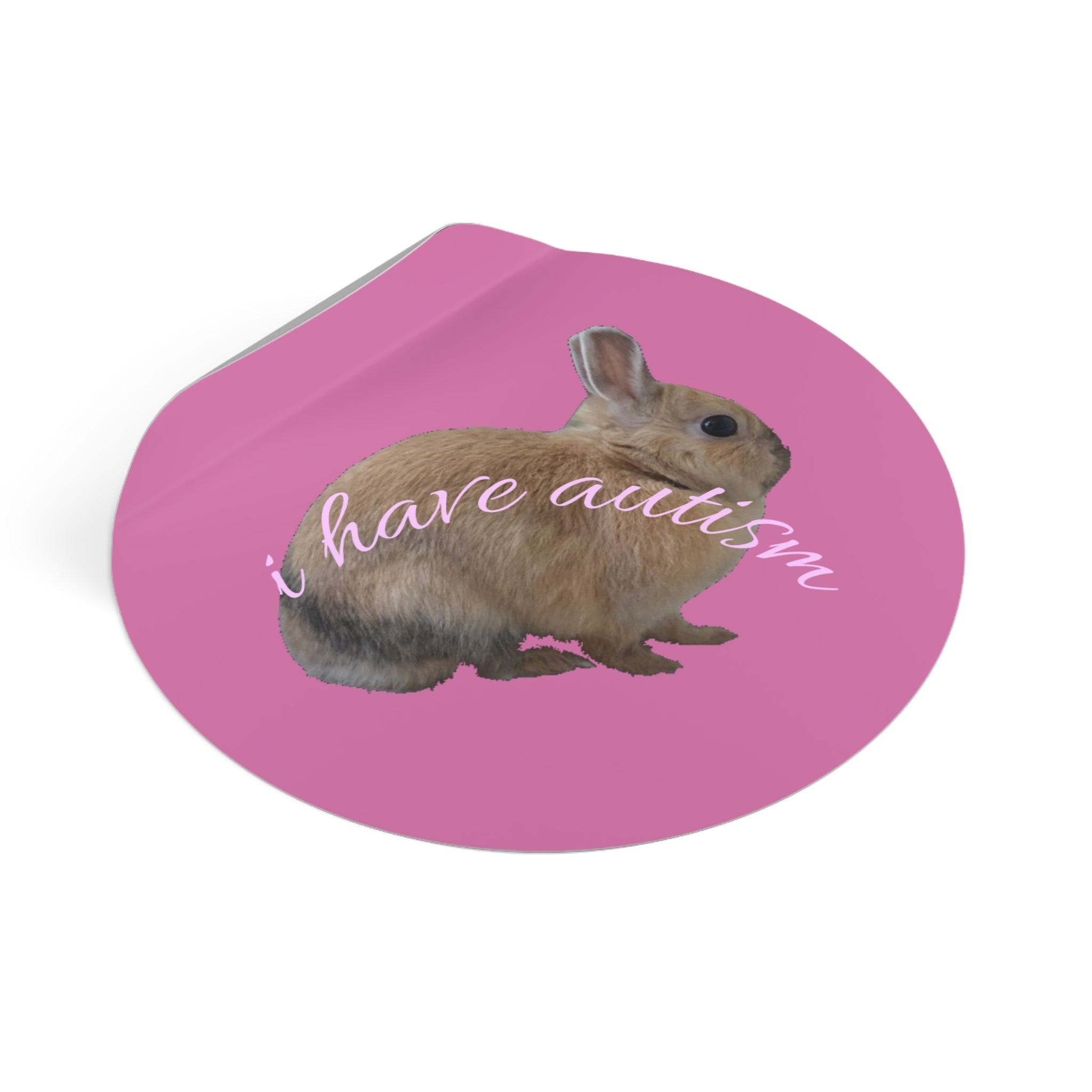 Round Peanut Autism Stickers