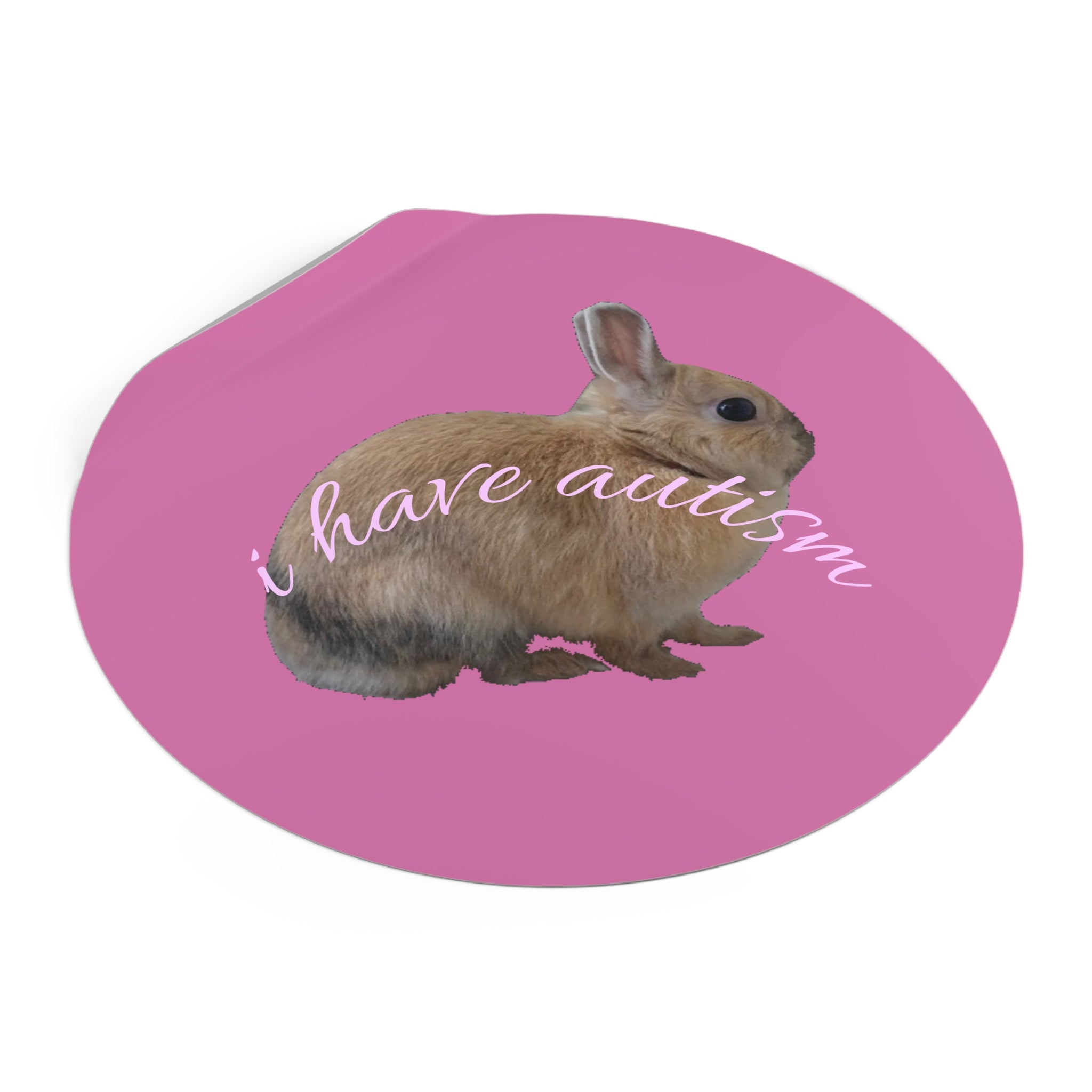Round Peanut Autism Stickers