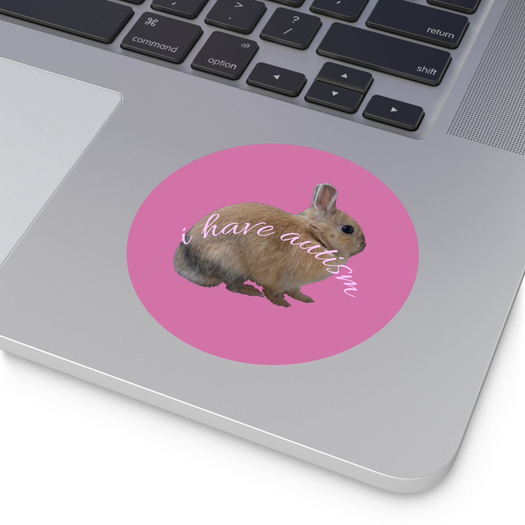 Round Peanut Autism Stickers