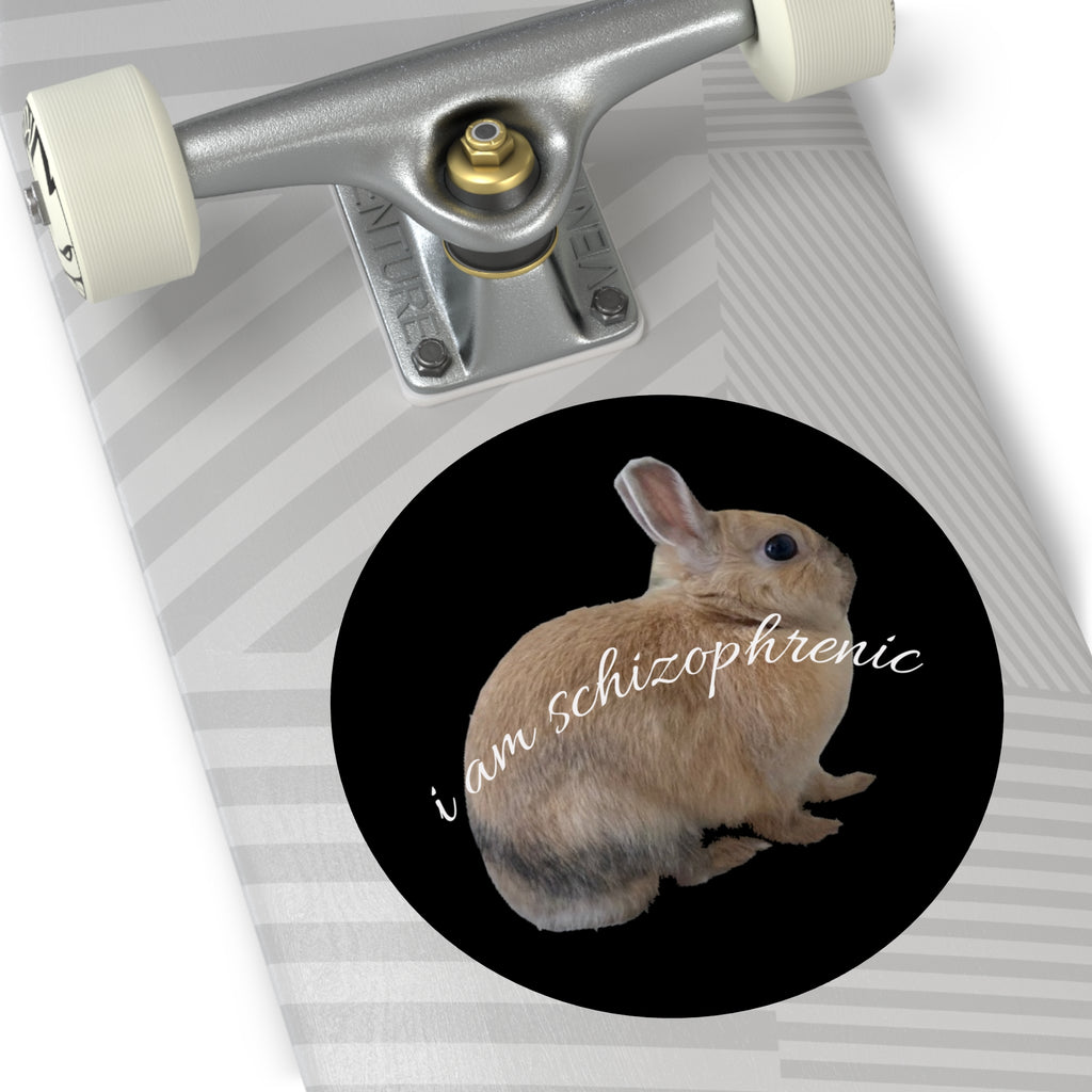 Round Peanut Schizophrenia Stickers