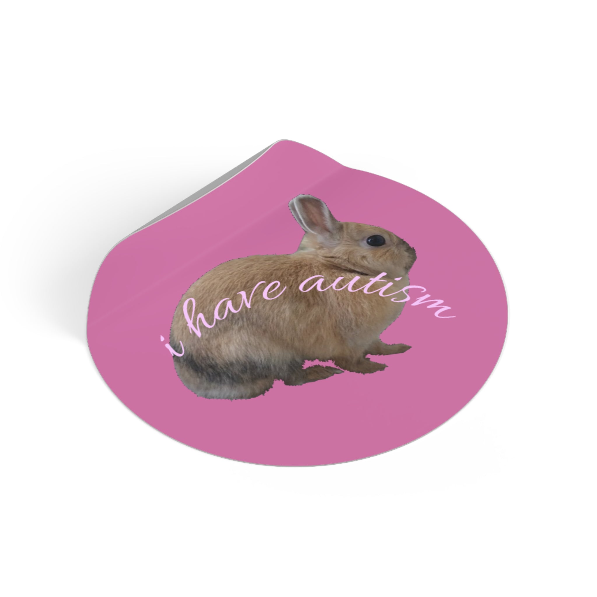 Round Peanut Autism Stickers