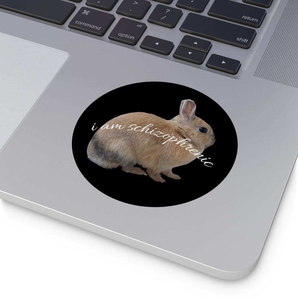 Round Peanut Schizophrenia Stickers