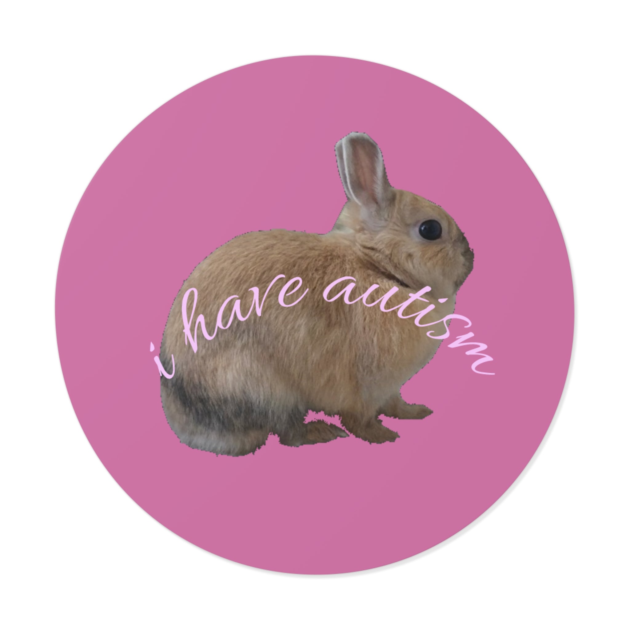 Round Peanut Autism Stickers