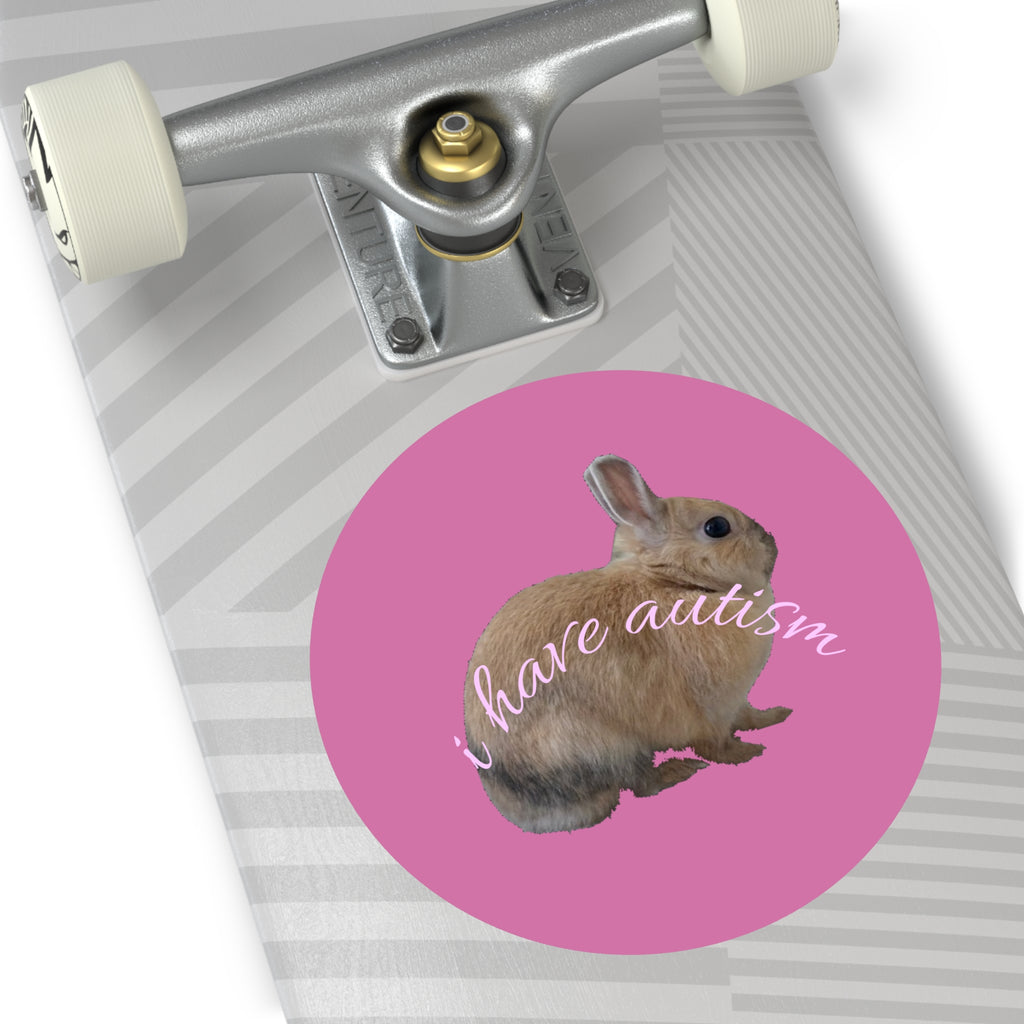 Round Peanut Autism Stickers