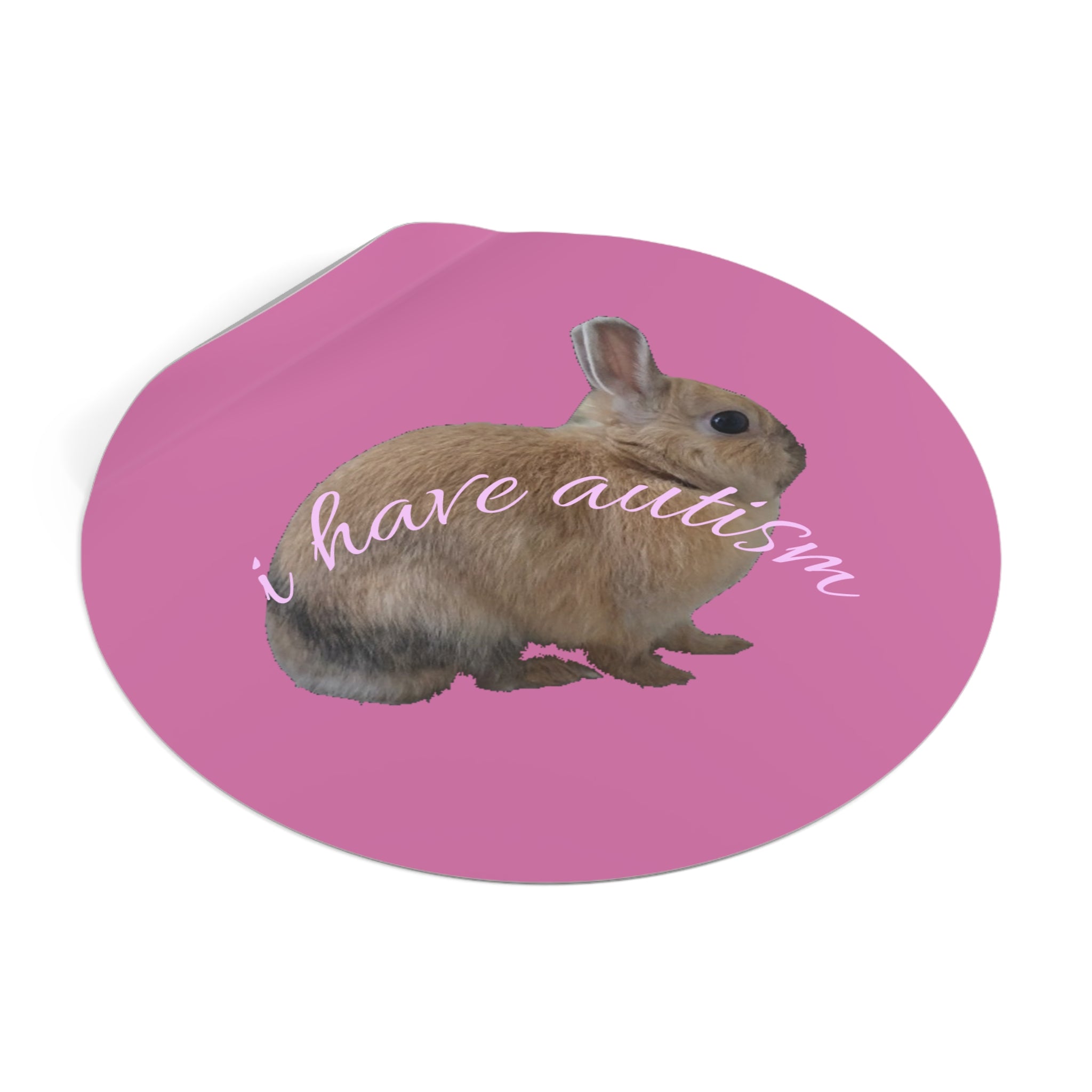 Round Peanut Autism Stickers