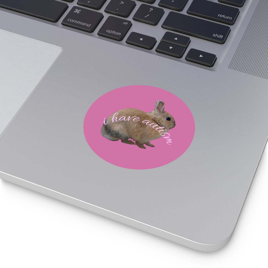 Round Peanut Autism Stickers