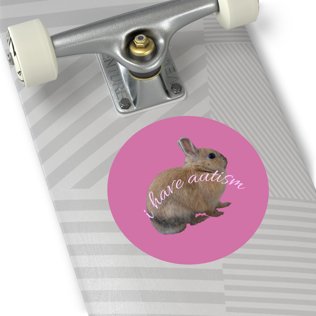 Round Peanut Autism Stickers