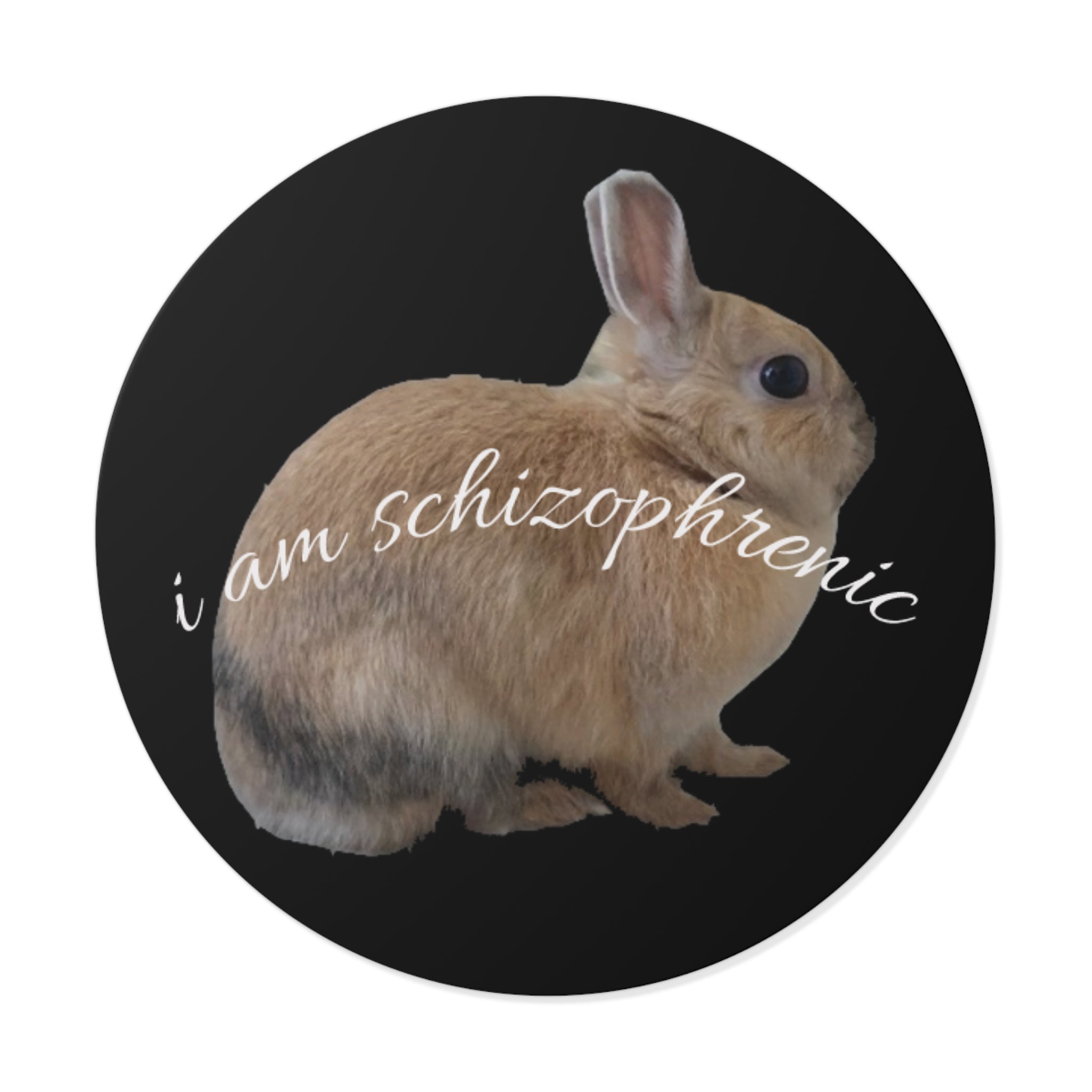 Round Peanut Schizophrenia Stickers