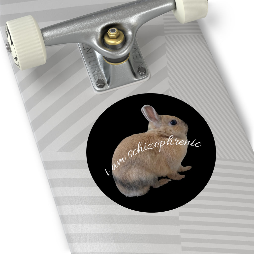 Round Peanut Schizophrenia Stickers