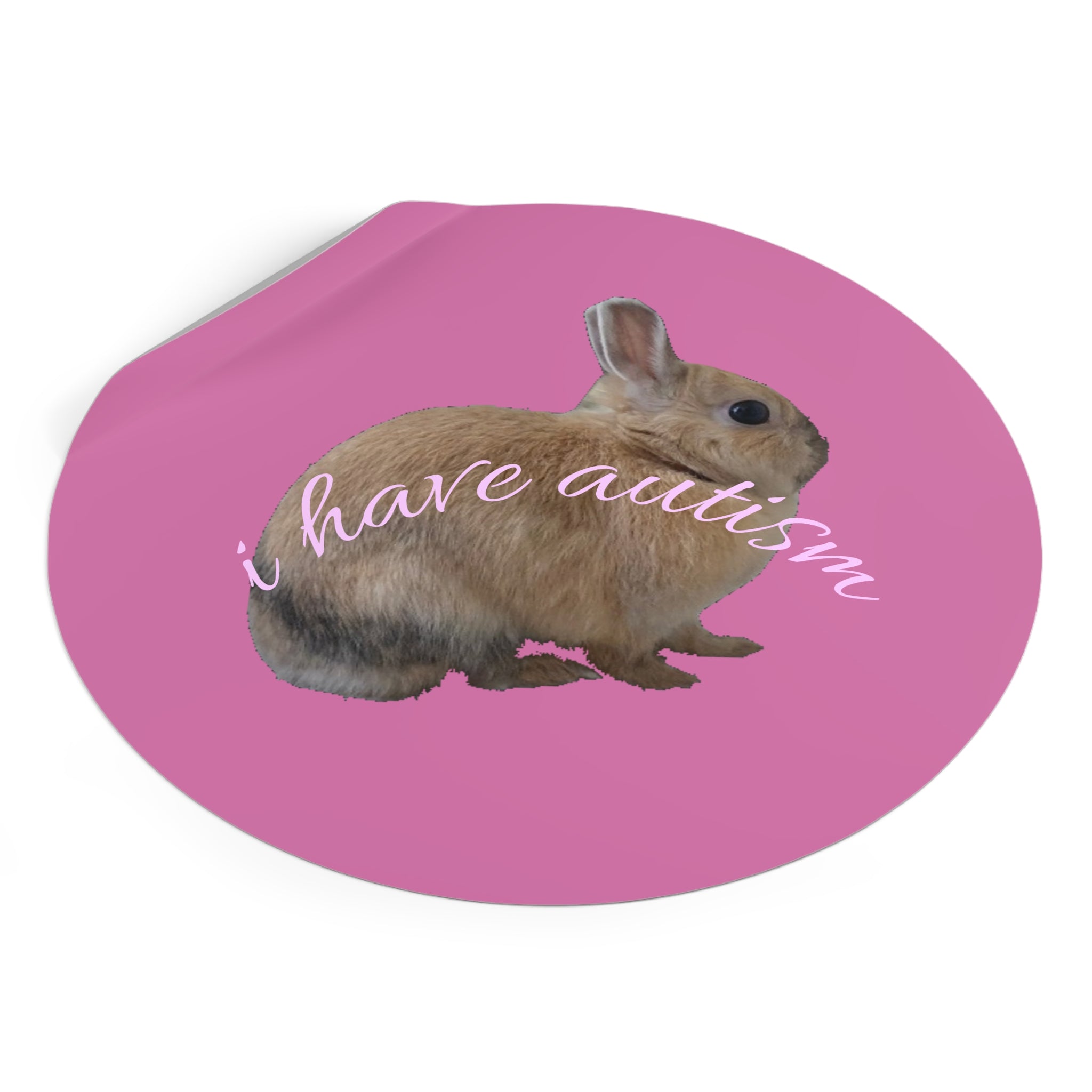 Round Peanut Autism Stickers