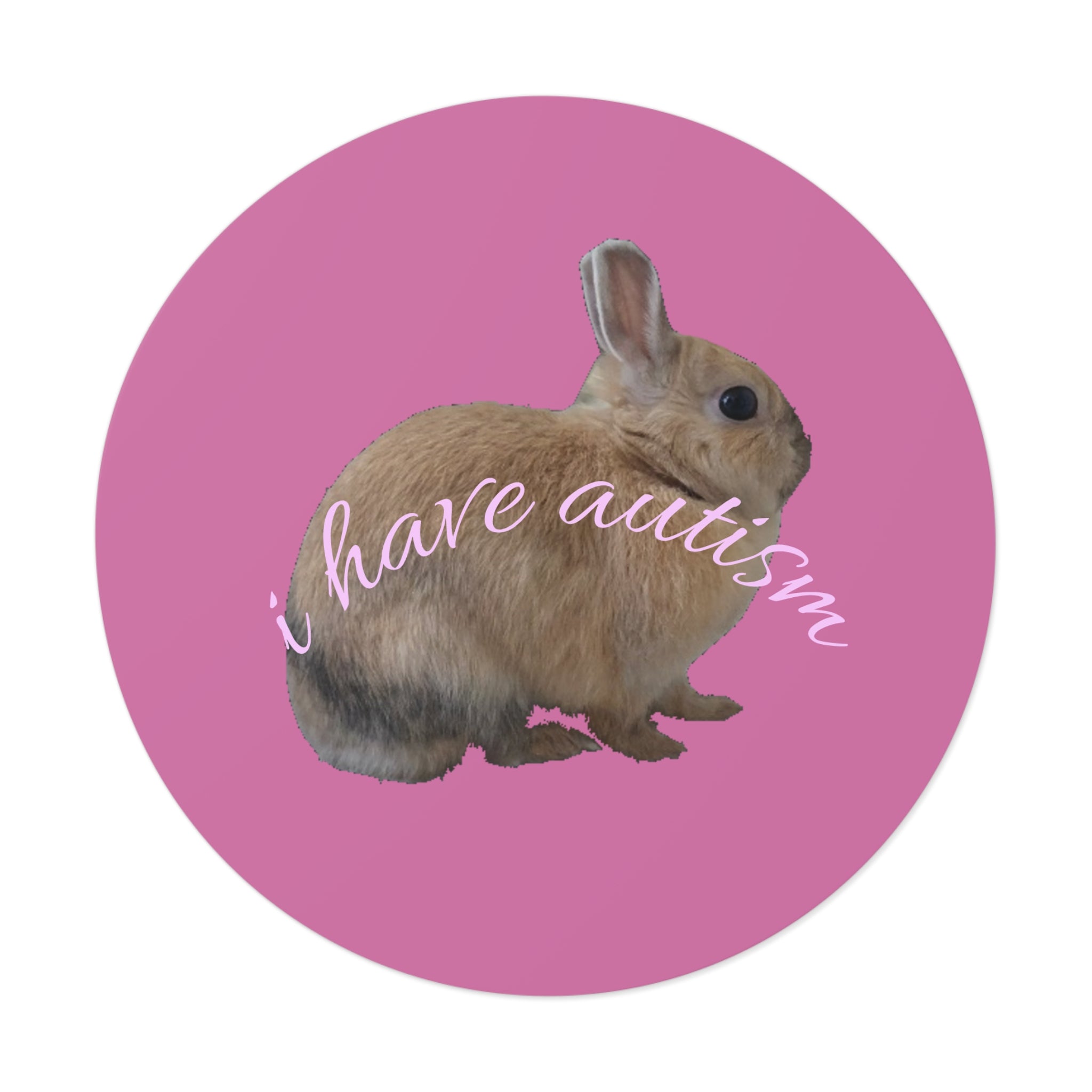 Round Peanut Autism Stickers